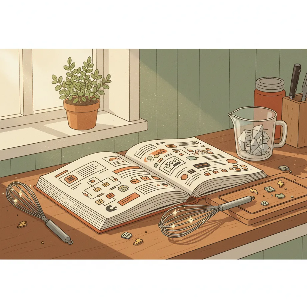 Cover illustration for NK’s AI Cookbook v2 — principles and tactics for AI-driven development at scale