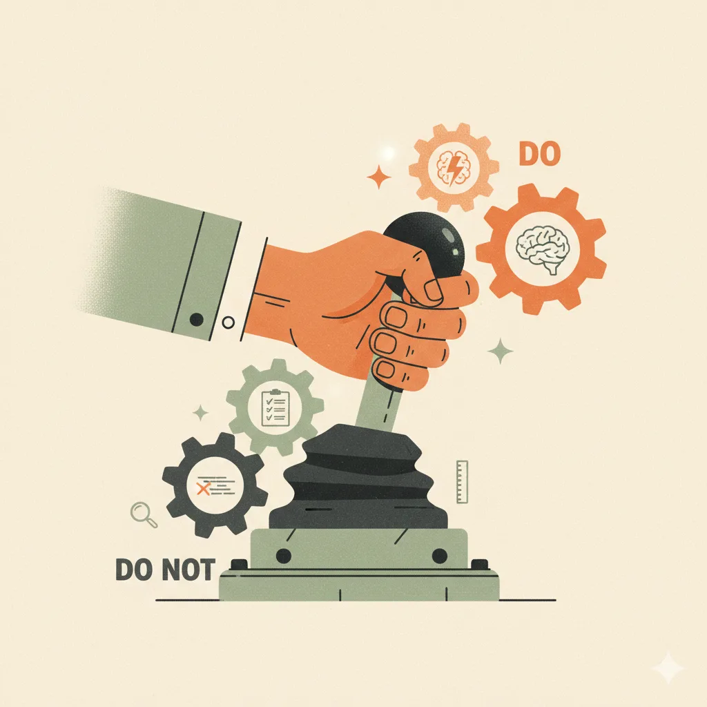 Cover illustration for Shifting Gears — the transition to AI-first engineering practice